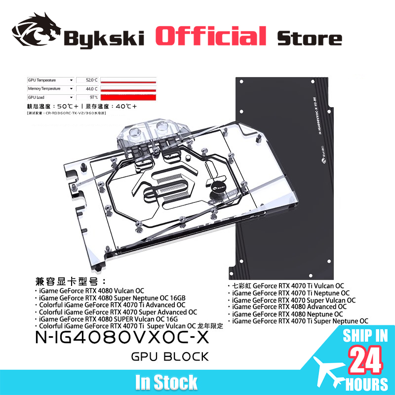 Bykski N-IG4080VXOC-X GPU-Bloc – Rtx 4080 Water Cooling Block Bewertung und Preis