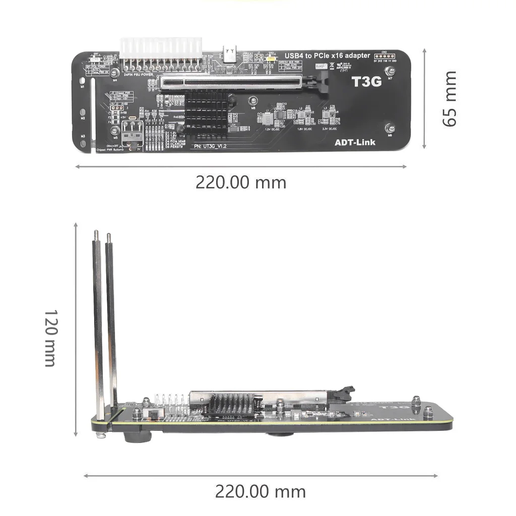 ADT UT3G für NUC ITX STX Noteb – Gpu External Dock Egpu Thunderbolt 4 Bewertung und Preis